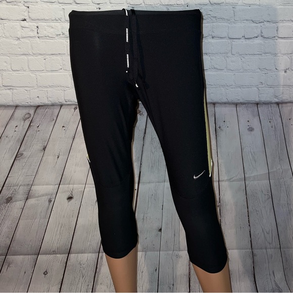 Nike Pants - Nike Dri Fit Black & Yellow Leggings size M